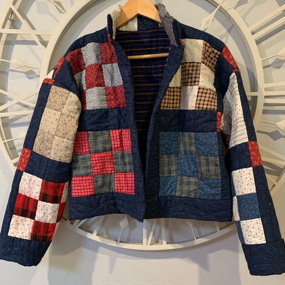 Jackets & Blazers - Handmade one-of-a-kind Patchwork Quilted Jacket - QUILT COAT